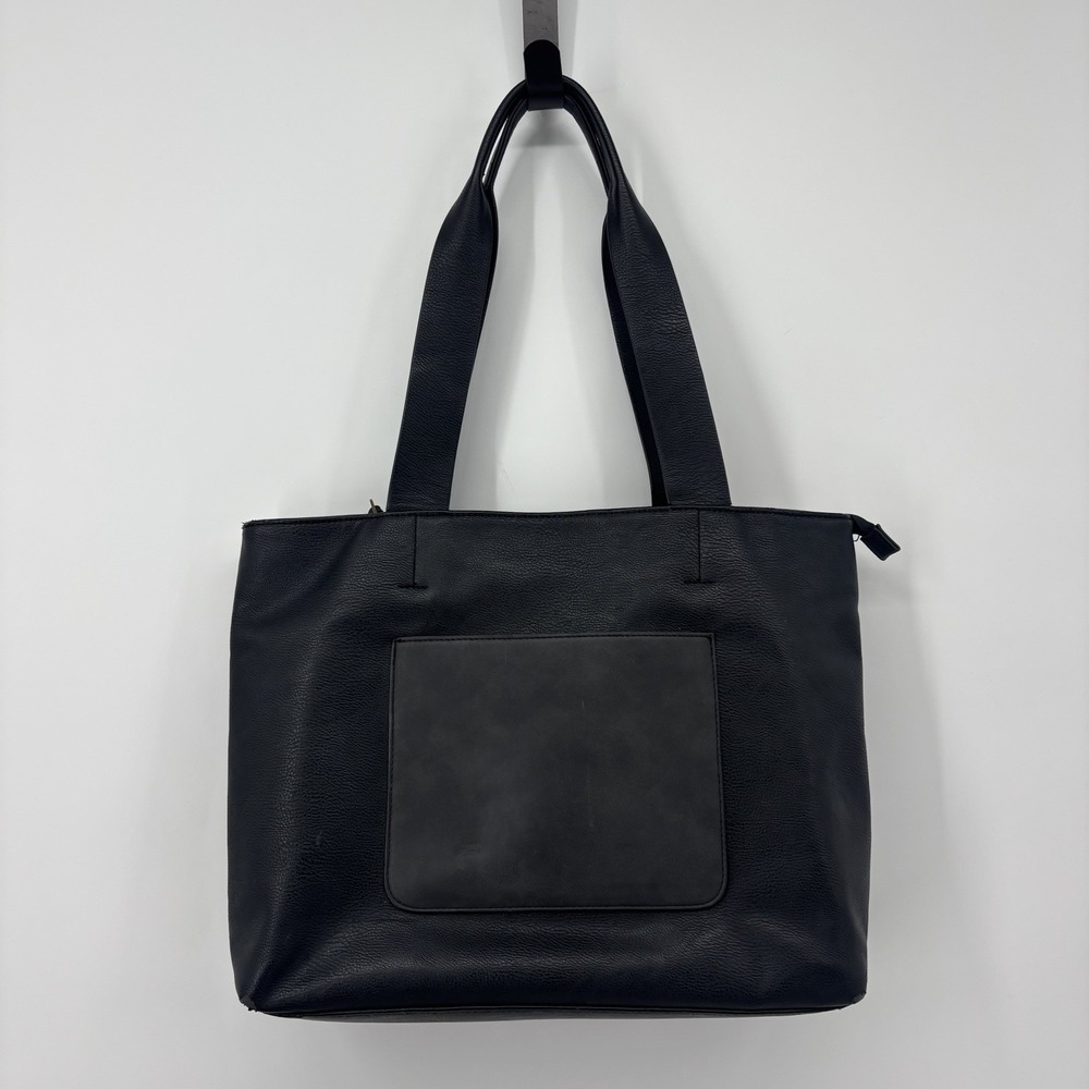 UNIVERSAL THREAD Womens Shoulder BAG Book Laptop‎ Work Faux Leather Suede DEFECT